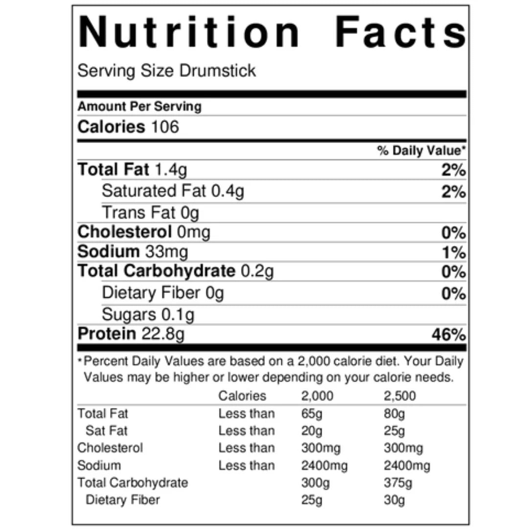 Skin On Chicken Drums